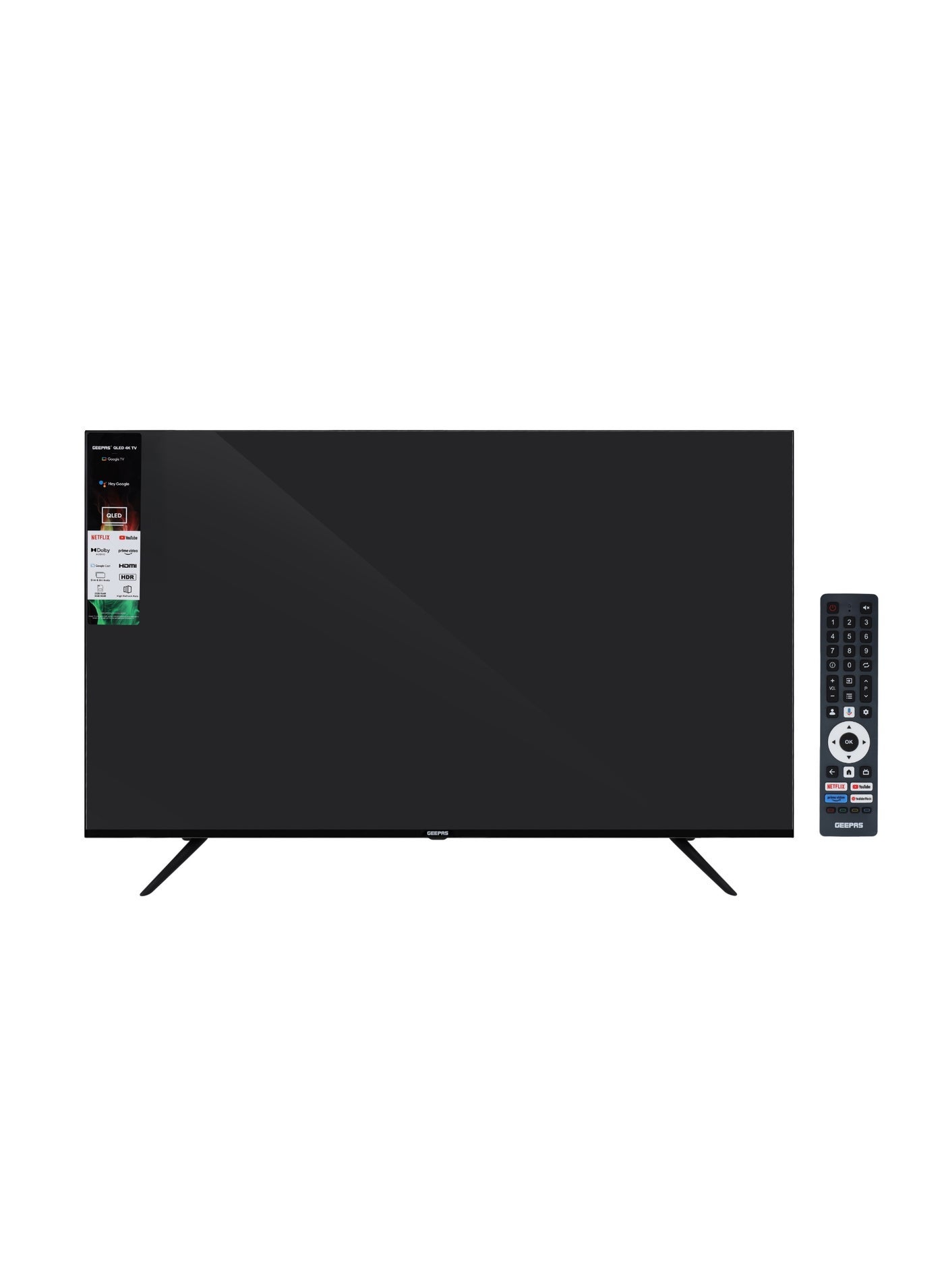 75" 4K Ultra HD QLED Google TV | Sharp Picture with Sleek Design, with Built-in Apps | Dolby Audio, HDMI & USB Connectivity | Voice Remote with Google Cast | GLED7535GTQLD